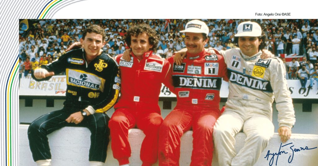 Behind the scenes of the historic picture featuring Senna, Prost
